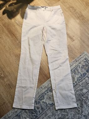 Womens Gloria Vanderbilt Light Pink Tapered Leg High Rise Jeans Size 6 Average